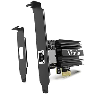 Carte Réseau 10G PCIE4.0×1, 10GB Network Card contrôleur Marvel AQC113, Carte Adaptateur 10Gb Base-T Compatible avec PCI Express X1, X4, X8, X16, 10G NIC pour Windows/Windows Server/Linux - Amazon product rated Grade A