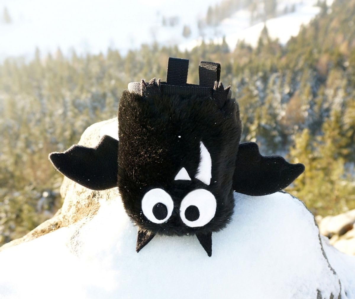 Crafty Climbing - Bat (Chalkbag Fledermaus), Ausführung:Black Bat