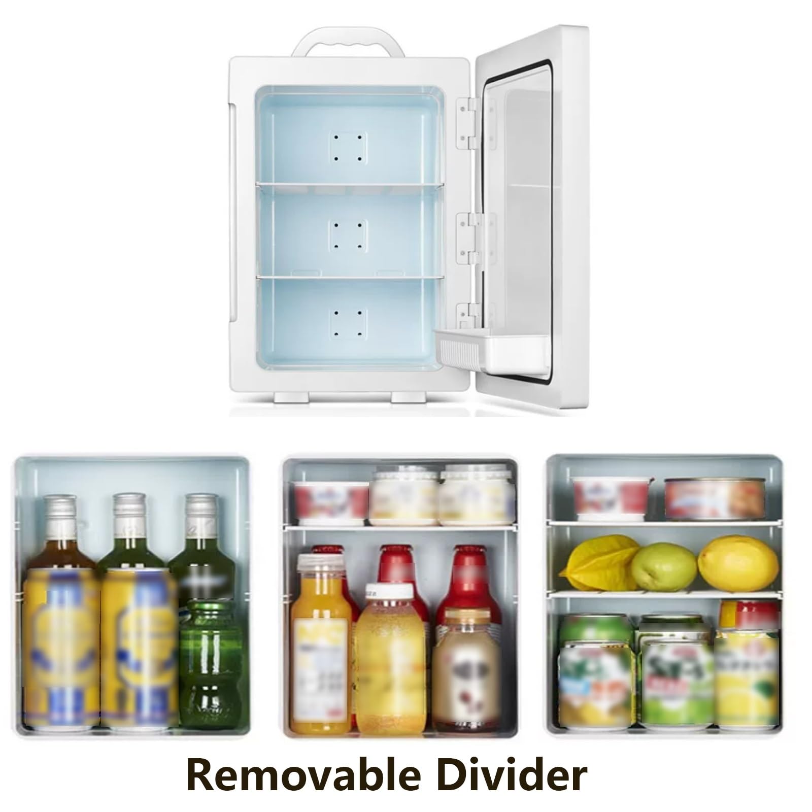 17L Frigorifero Skincare con Funzione Caldo Freddo per Ufficio Camera Auto