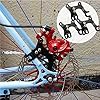 Benaton 3 Pièces Adaptateur Cadre Support Frein à Disque, Frein à Disque Bicyclette Adaptateur Noir, Adaptateur Cadre Frein de Bicyclette, avec Tournevis, pour Modification de Frein à Disque de Vélos #3
