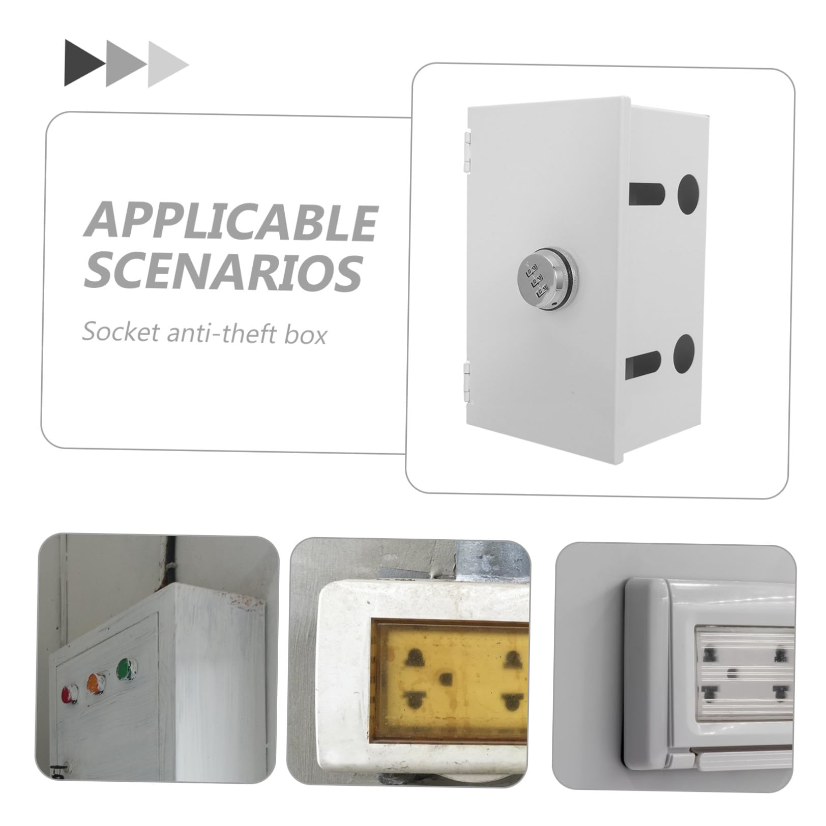 COHEALI Protezione Anti- Elettriche in Prese Inossidabile a Scatola Design Semplice Minimalista Spazi e