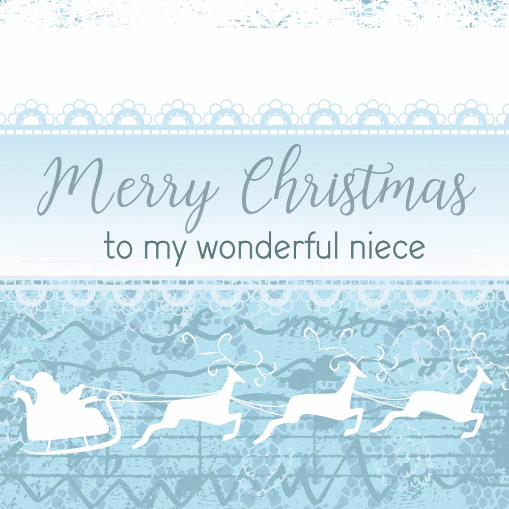 Prime Greetings Weihnachtskarte Für Enkelin – 12,7 X 19,7 Cm, Dicker Karton, Umweltfreundlich, In USA Hergestellt