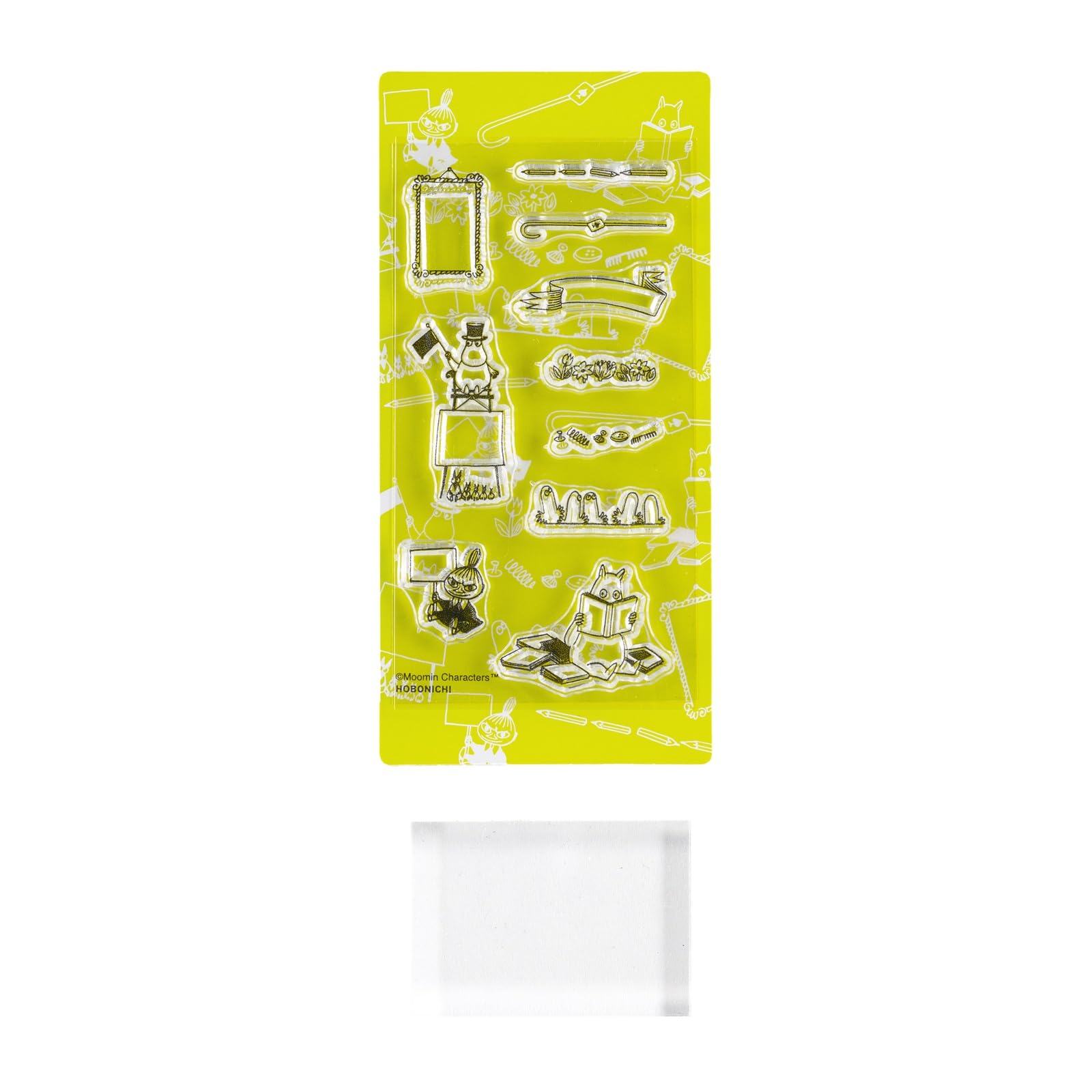 Hobo Nikki Moomin/Moomin Clear Stamp (Frame) Notebook Accessory : Toys & Games