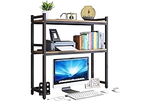 2-Tier Countertop Hutch for Desk - Multipurpose Organizer for Home Dorm Office