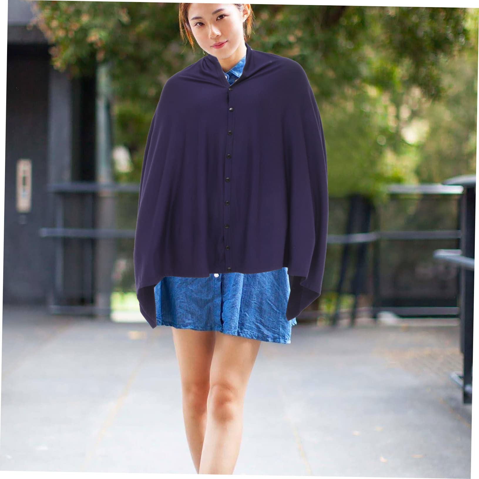 Abaodam 2stücke Stilltuch Zum Stillen Baumwolle Atmungsaktiv Bequemer Stillponcho Wiederverwendbar Mit Knöpfen Verstellbar Für Für Indoor Und Outdoor