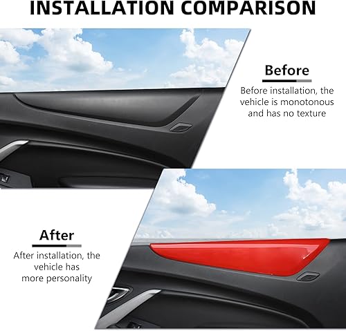 Miniatura 2 de RAZPOY Cubierta para reposabrazos de panel de puerta interior, moldura de panel de puerta interior compatible con accesorios interiores Chevrolet