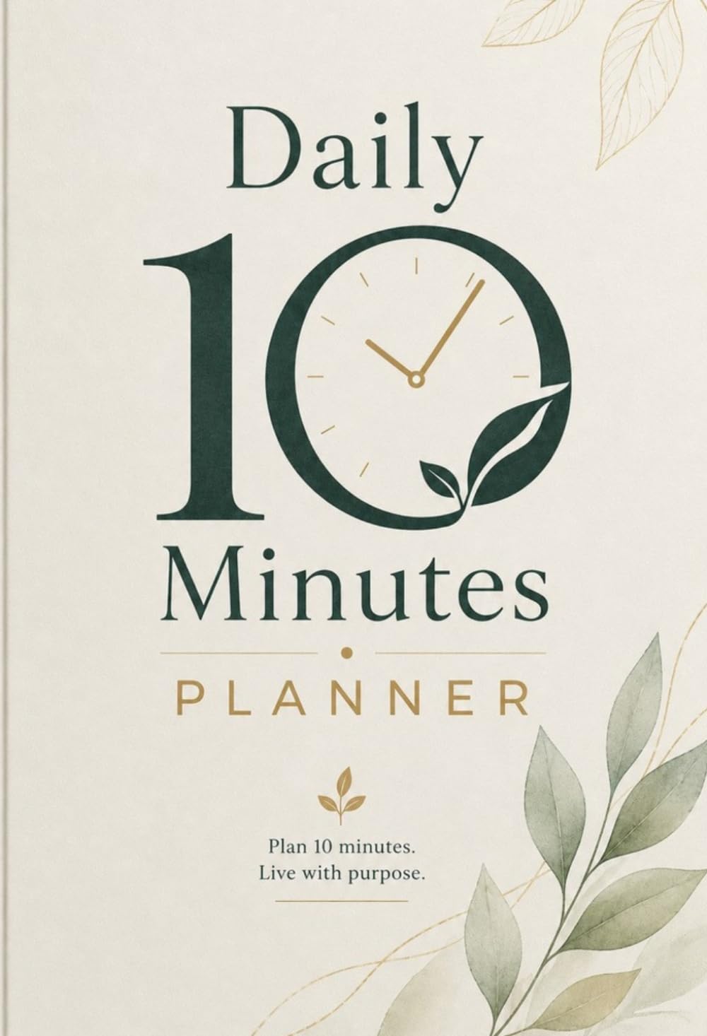 Daily 10 Minutes Planner: Plan 10 minutes. Live with purpose.