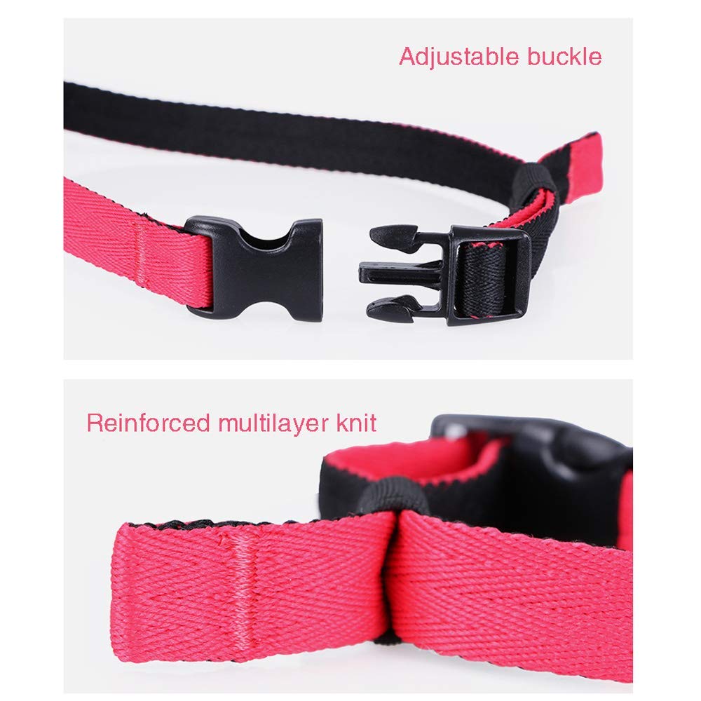 Maulkorb für Hundetraining, atmungsaktives Mesh und strapazierfähiges Nylon, verstellbar, mit weichem Polster für Training, Bellen, Beißen und Kauen, Schwarz, Größe M