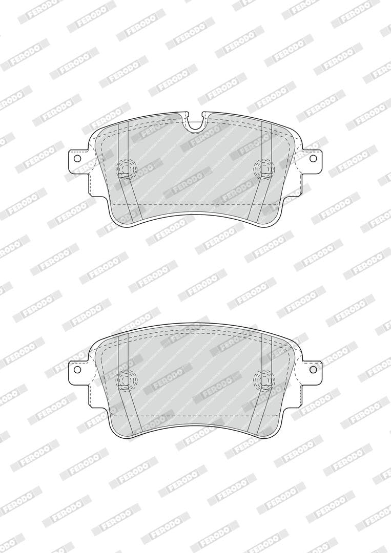 FERODO Plaquettes de freins Arrière préparé pour l'indicateur d'usure avec accessoires FDB4617 Compatible avec AUDI A4 B9 Avant 8W5, 8WD Q5 FYB, FYG A6 C8 Avant 4A5 A5 B9 Sportback F5A, F5F