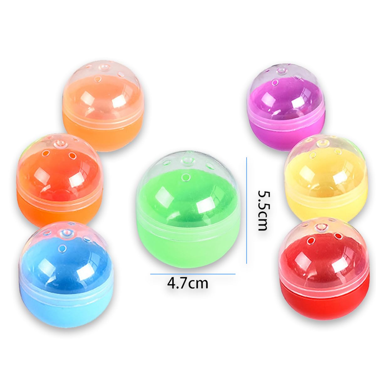 ガチャガチャカプセル 約50個セットプラス約74個。 Amazon | ガチャガチャ 約48mm （47mm × 55mm）60個入り 空カプセル