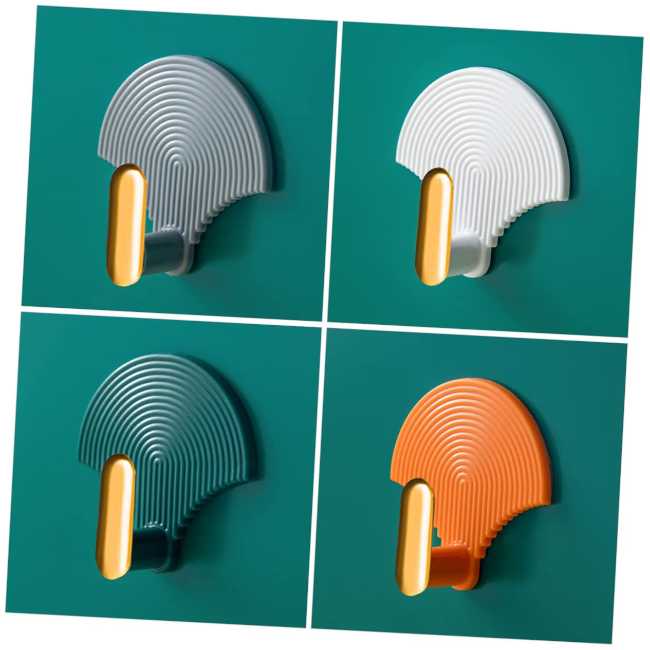 MAGICLULU 20piezas Ganchos Adhesivos Multiusos Impermeables Para Baño Cocina y Entrada Gancho Autoadhesivo Para Llaves y Toallas