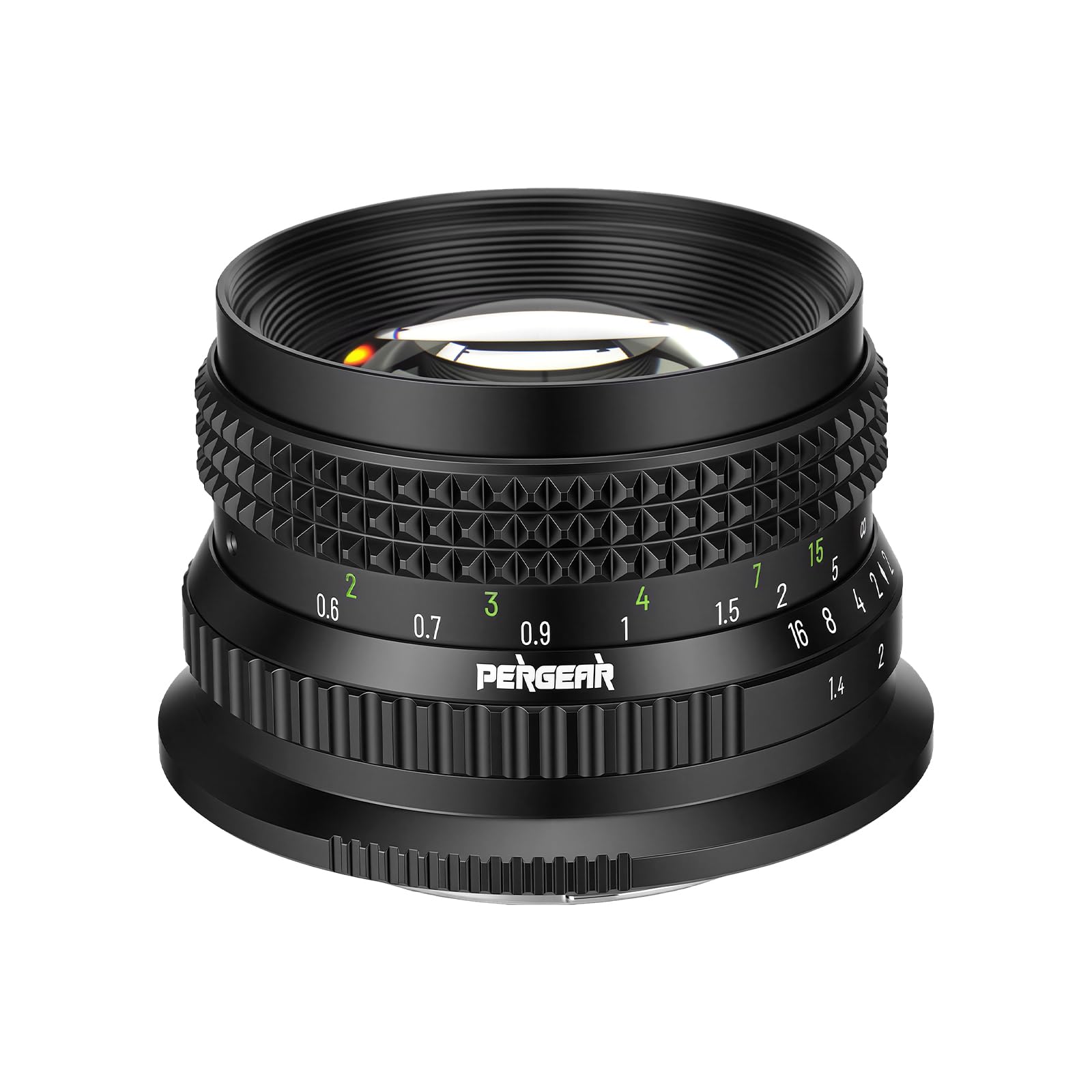 PERGEAR Objetivo de formato completo F1.4 de 50 mm con enfoque manual para cámaras Canon RF | Lente de retrato potente para fotografía similar a una película, ángulo de visión de 46°, compacto y