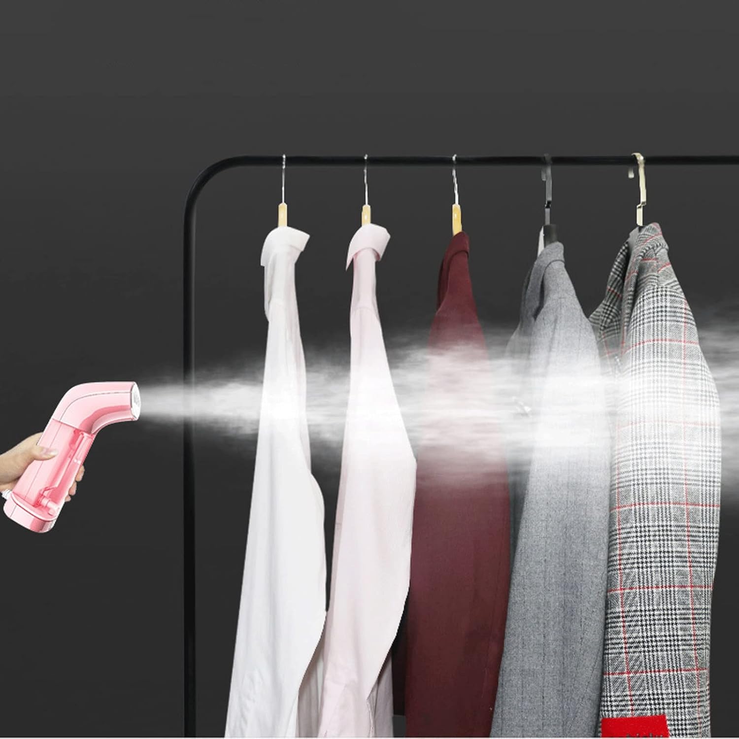 Clothes Steamer Portable Travel Garment Steamer Lightweight Fabric Wrinkle r with 100ml for Travel Home