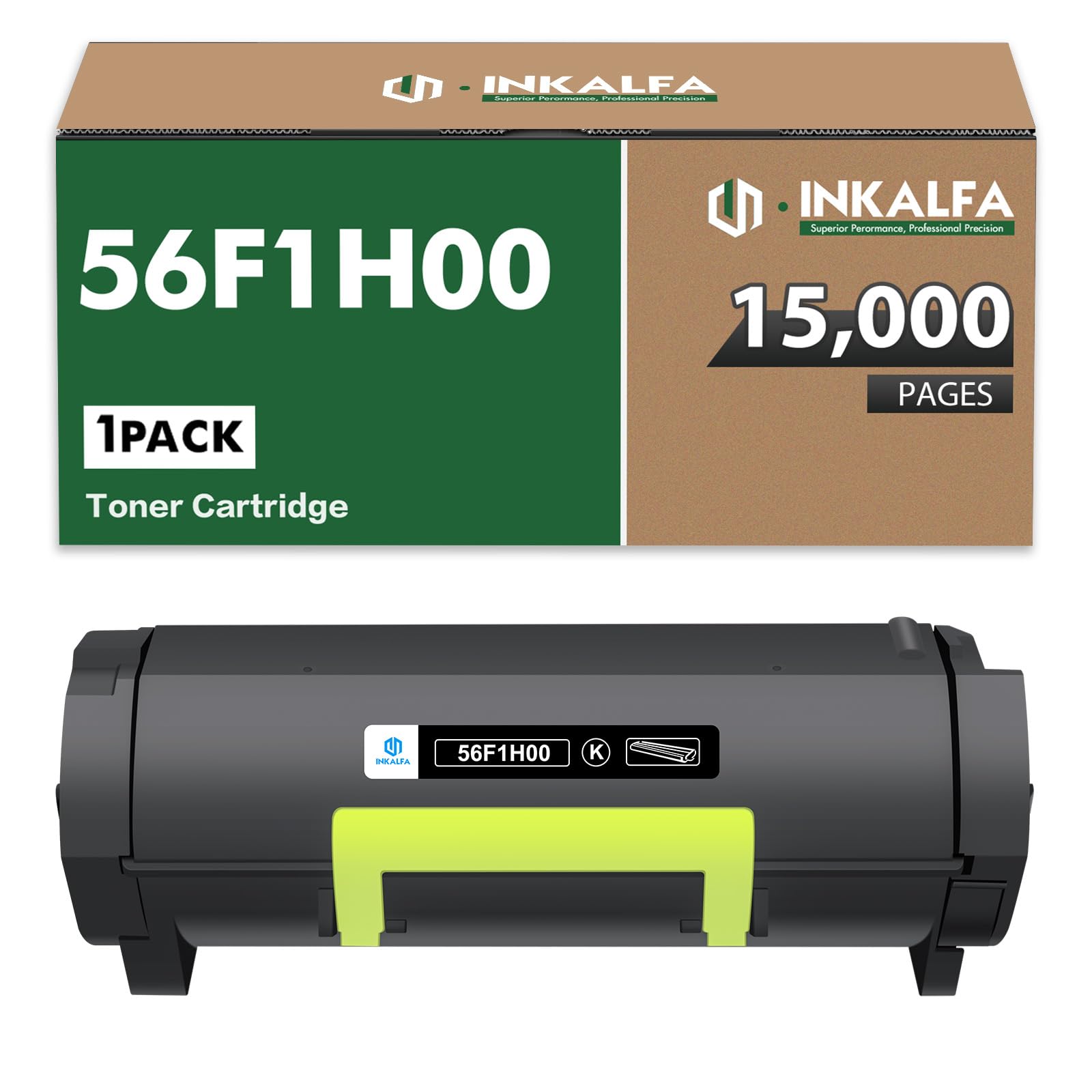 56F1H00 Black Toner Cartridge MS521dn MS421dn Remanufactured Compatible for Lexmark MX321adn MX521de MS621dn MX622ade MX421ade MS321 MS421 MS521 MS621