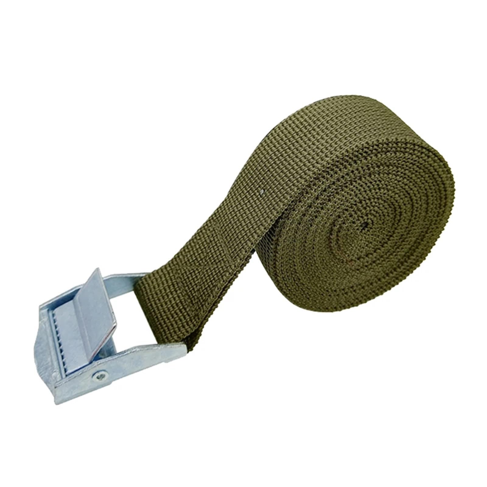 Tie Down Strap, 4M Cargo Straps with Buckle Tie-Down Belt for Motorcycle Car Bicycle Metal Tow Rope Strong Ratchet Fixing Belt for Lugga Bag(1x Green)