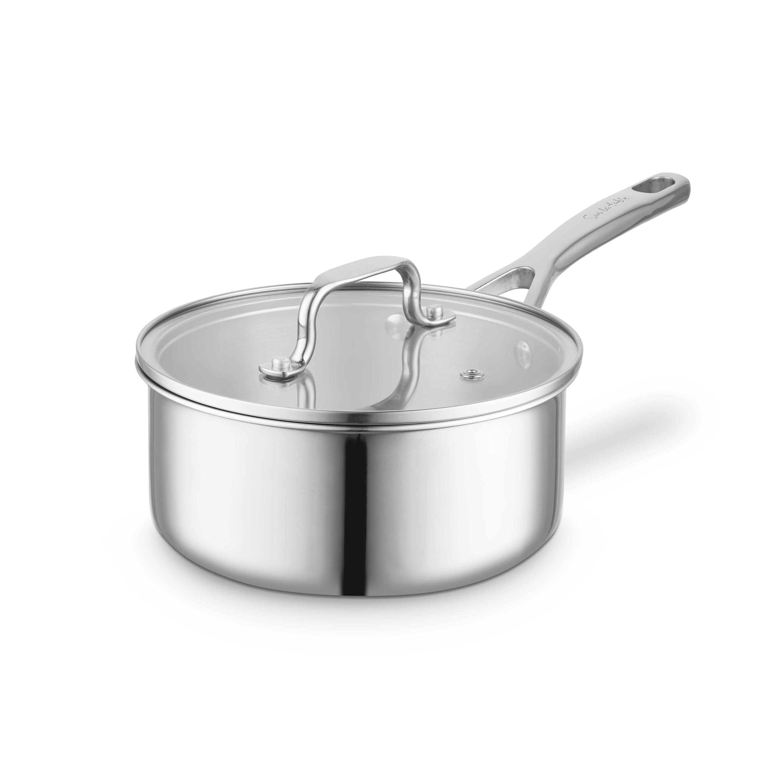 Sur La Table Tri-Ply 16cm Saucepan Stainless Steel Grey