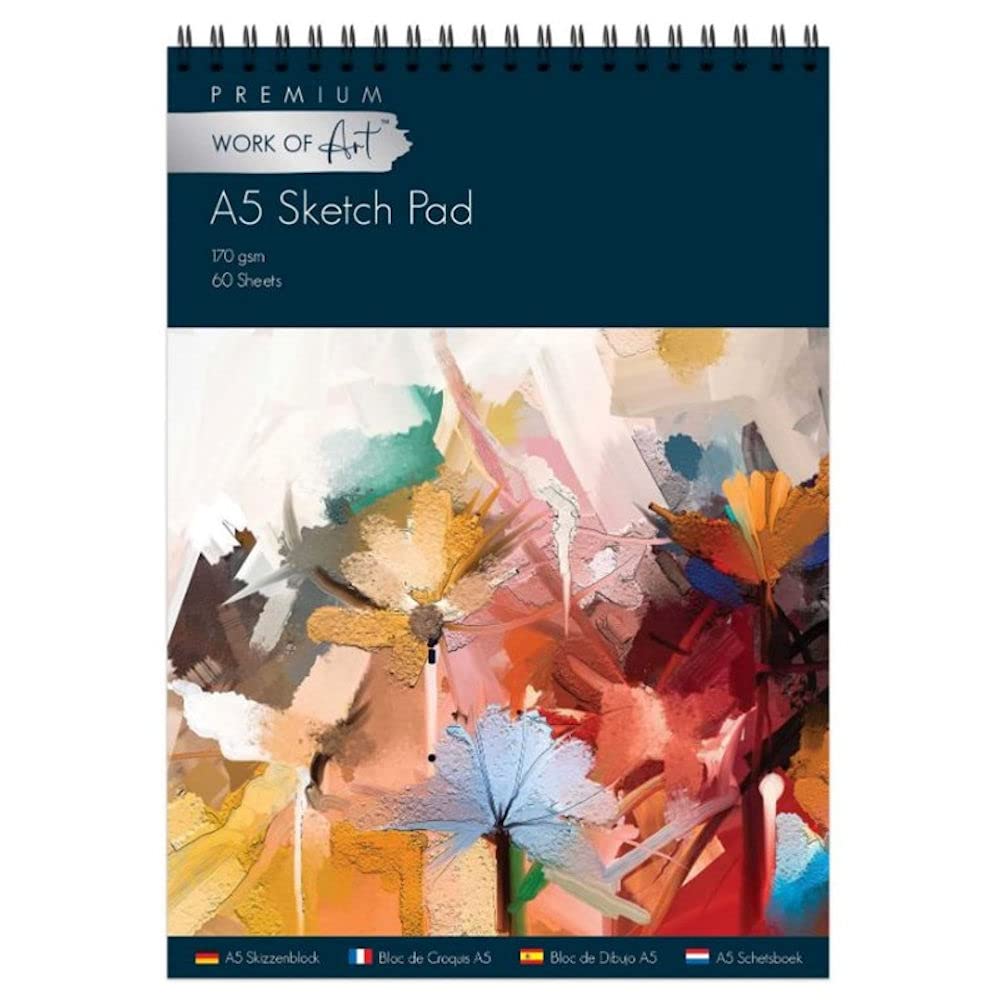 A5 Artists Sketch PAD - Stationery Premium Paper 170g Drawing Book New