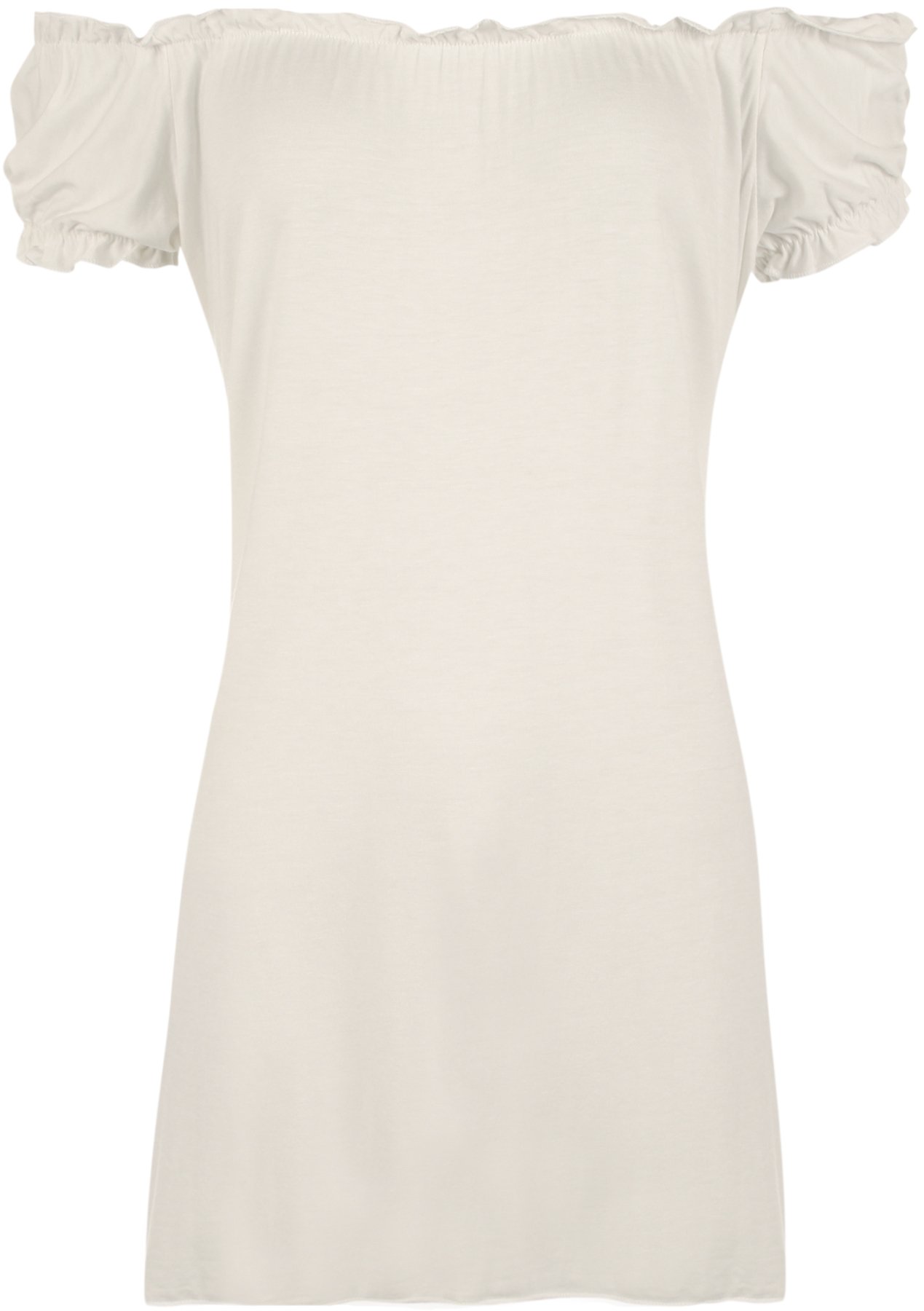 Wearall Women's Cream Off Shoulder Gypsy Boho Top Plus Size 18