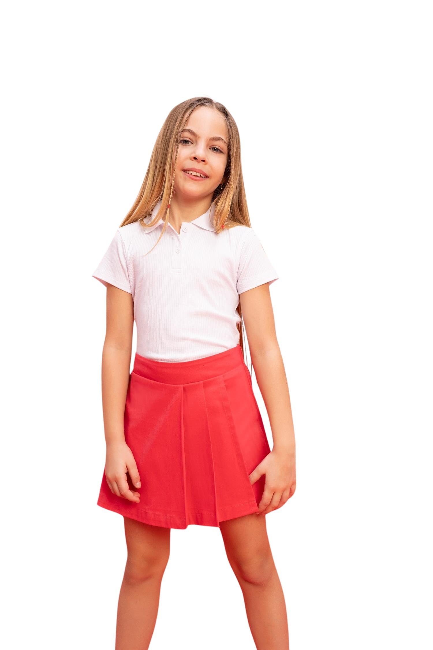 DeFacto Polo T-Shirt Girls - Polo moderno y moderno para niñas con estilo - Ropa de camisetas para niñas