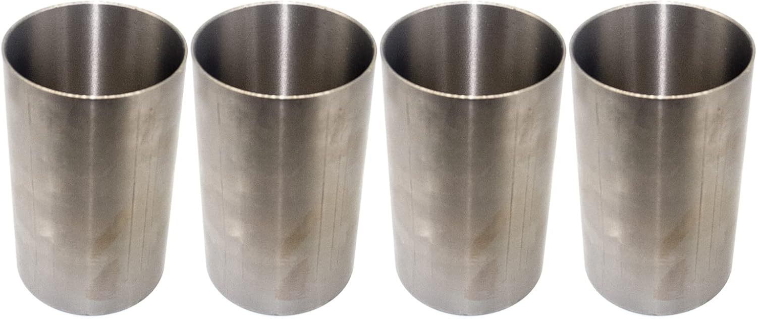 4Pieces STD Cylinder Liners (Semi-finished) Compatible with Isuzu 4JG2 Engine TCM Komatsu Hyster Forklift Truck