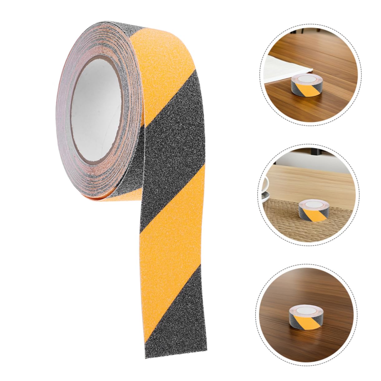 Cinta Antideslizante para Escalones Pvc 2 Rollos 10m X 50 Mm | Superficie de Agarre Mejorada, Resistente al Clima, para Interior y Exterior