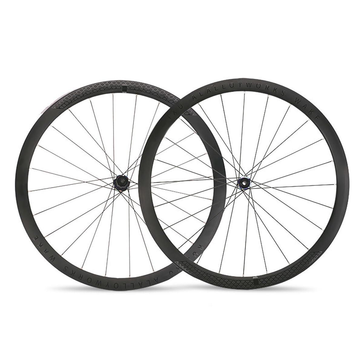 ZXGSXIOU 700C Road Bikes Wheelset Aluminum Alloy 38MM Gravel Bike Front Rear Wheel Disc Brake Thru Axle 24H Hubs For 8-12 Speed Cassette