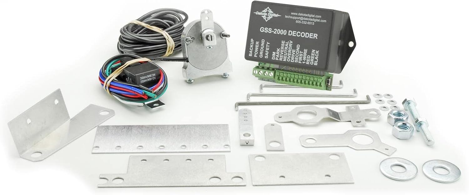 Dakota Digital Universal Gear Shift Sending Unit - Rotary Switch, Automatic Operation, Silver