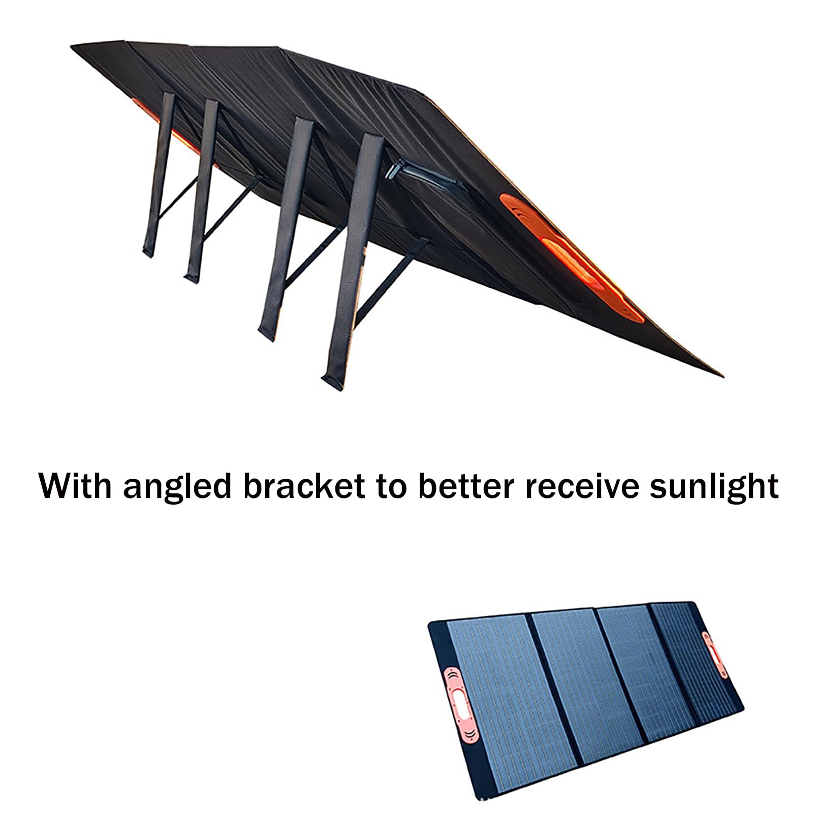 Cargador solar portátil con controlador de alimentación de alta eficiencia y salidas USB duales para actividades al aire libre, incluyendo senderismo y camping