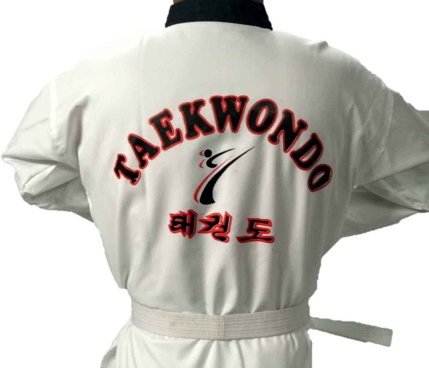 AKAI SPORTS Taekwondo Uniform, White with White Belt, Size 32 1