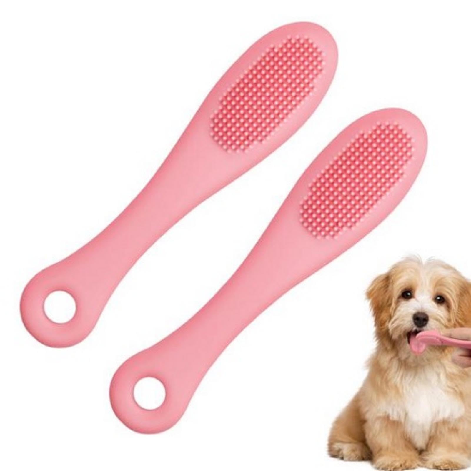 2 piezas de limpiador de barbilla para gatos, limpiador de barbilla para | gatos, cepillo de dientes de dedo de gato, cepillo de dientes de silicona para mascotas, cepillos de dedos adecuados para