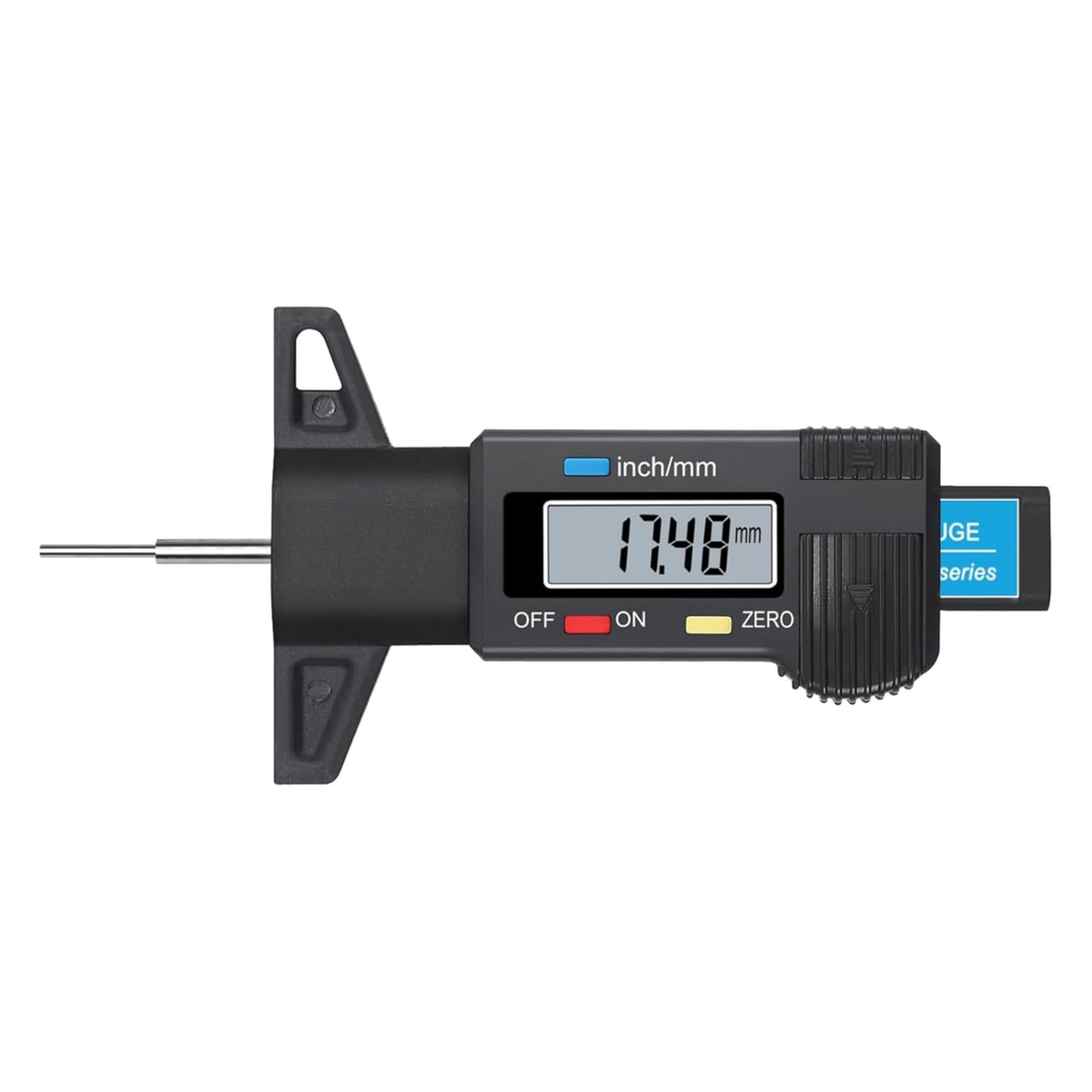 Skypearll Digital Tyre Tread Depth Gauge with LCD Display (0-25.4mm) - High Precision Tire Depth Checker Tool for Car, Bike, Truck & SUV - Brake Pad Wear Indicator (Black)-image-22