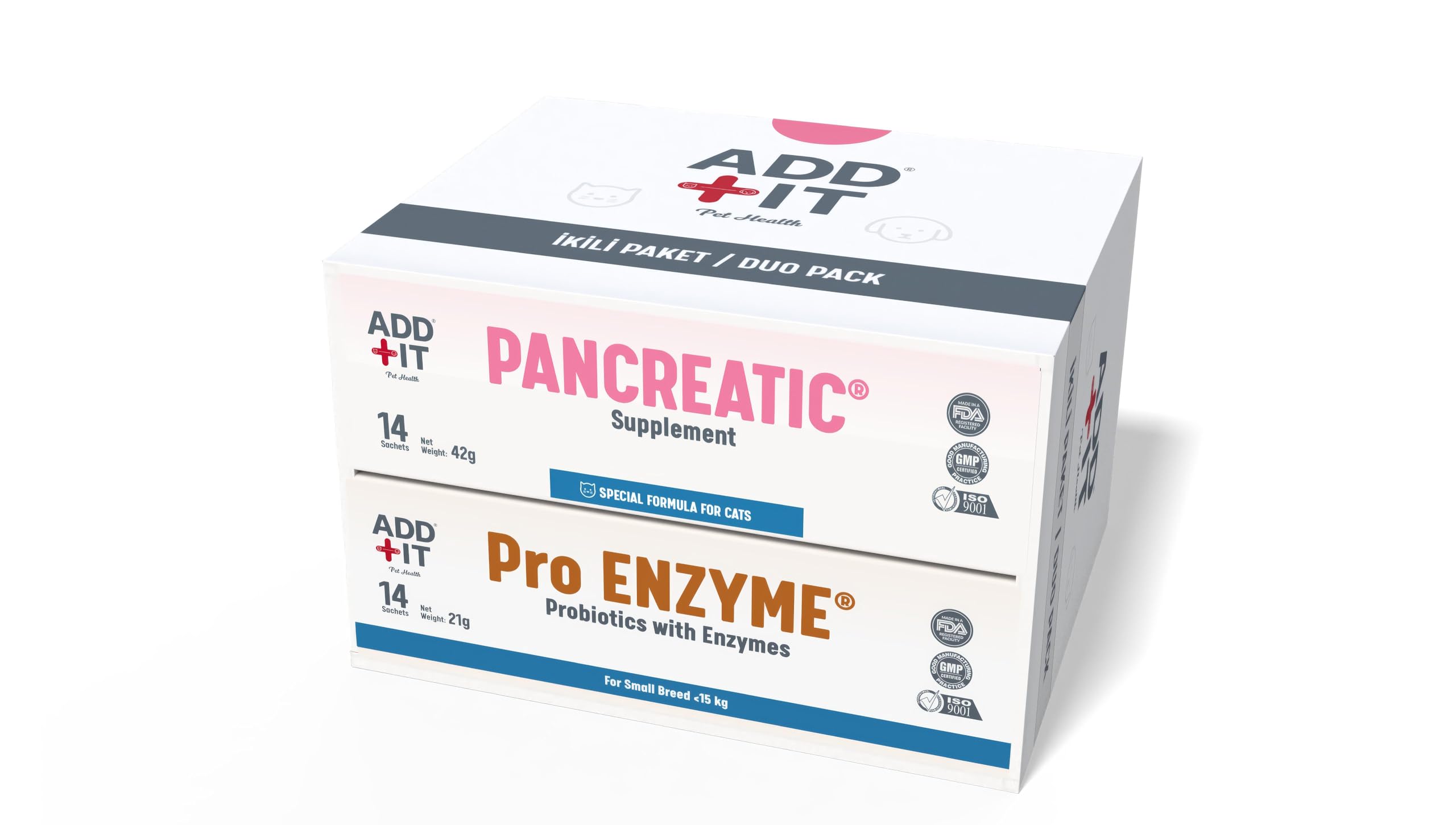 ADD IT® Pancreatic Support for Cats & Small Dogs | Duo Pack EPI Care