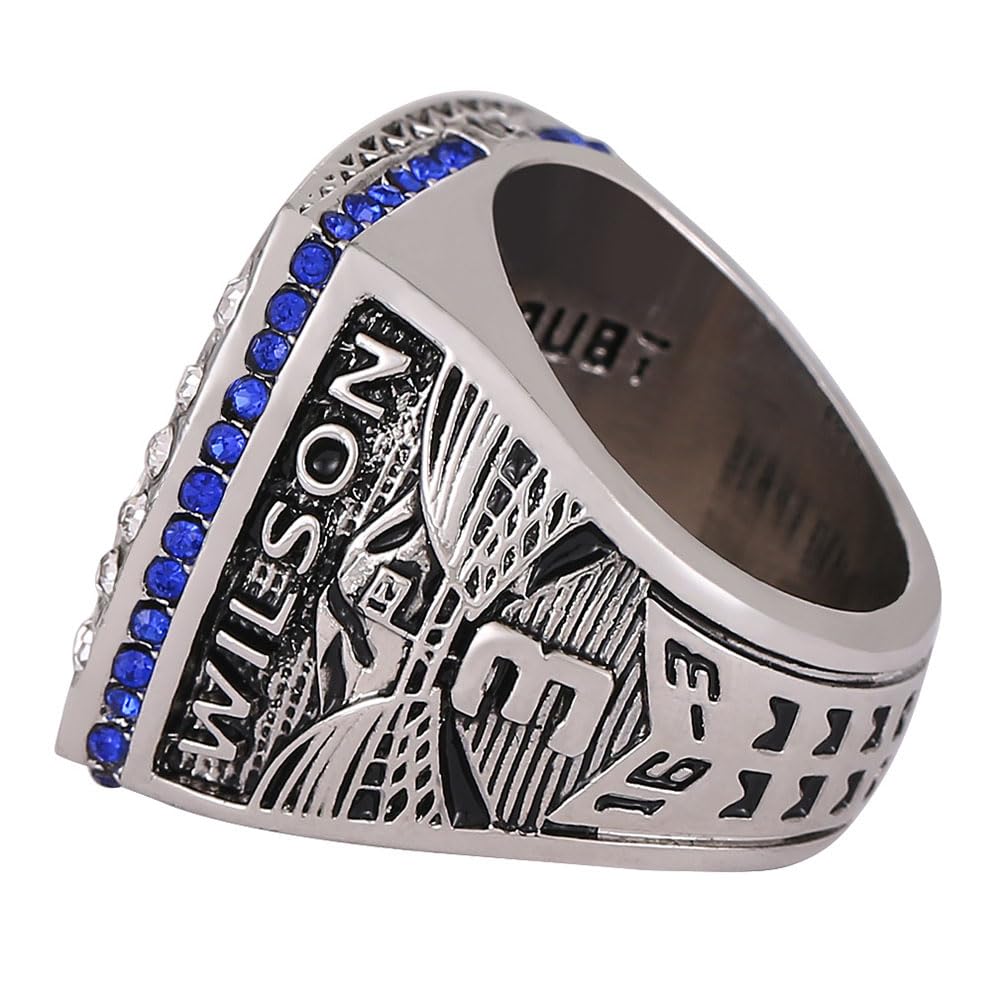 2013 Seahawks Championship Ringe Mit Holzbox National Football Champion Ring Rugby Schmuck Kollektion Sport Gewinner Award Preis Geschenke Für Fans