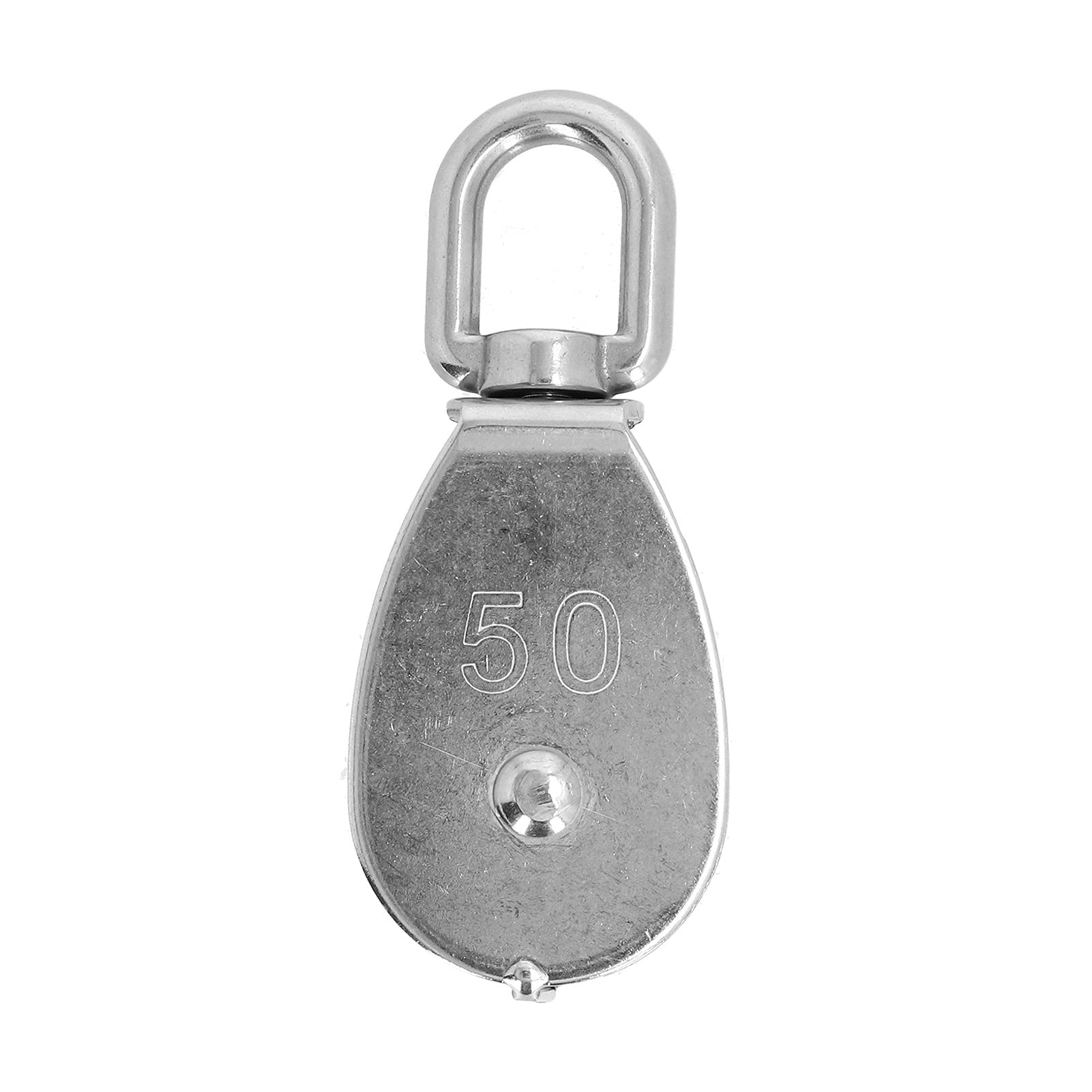 Bloque de polea individual de acero inoxidable M50 con gancho giratorio, juego de 2 piezas para cuerda de elevación, aplicaciones C y Equint, y resistente para un rendimiento óptimo