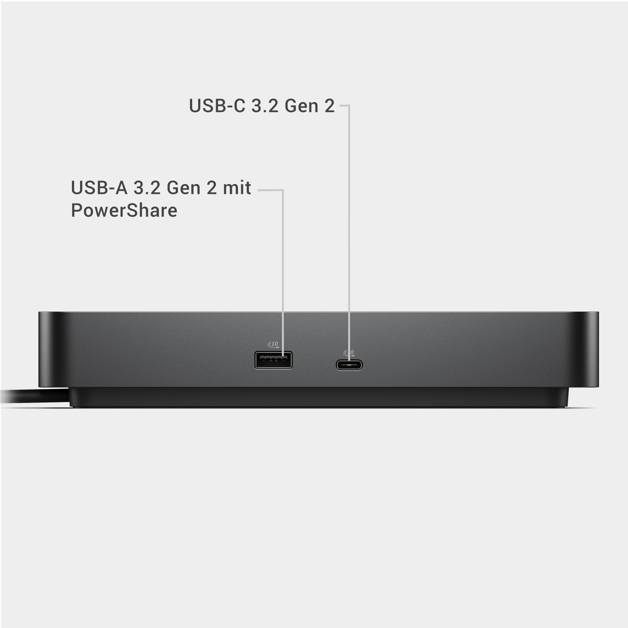 Dell Pro Thunderbolt 5 Intelligente Dockingstation SD25TB5 – Stromversorgung bis 300W, unterstützt 4 Displays 4K 120Hz/8K, 6X USB, HDMI 2.1, DP 2.1, 2.5GbE, Remote-IT-Management, kompaktes Design