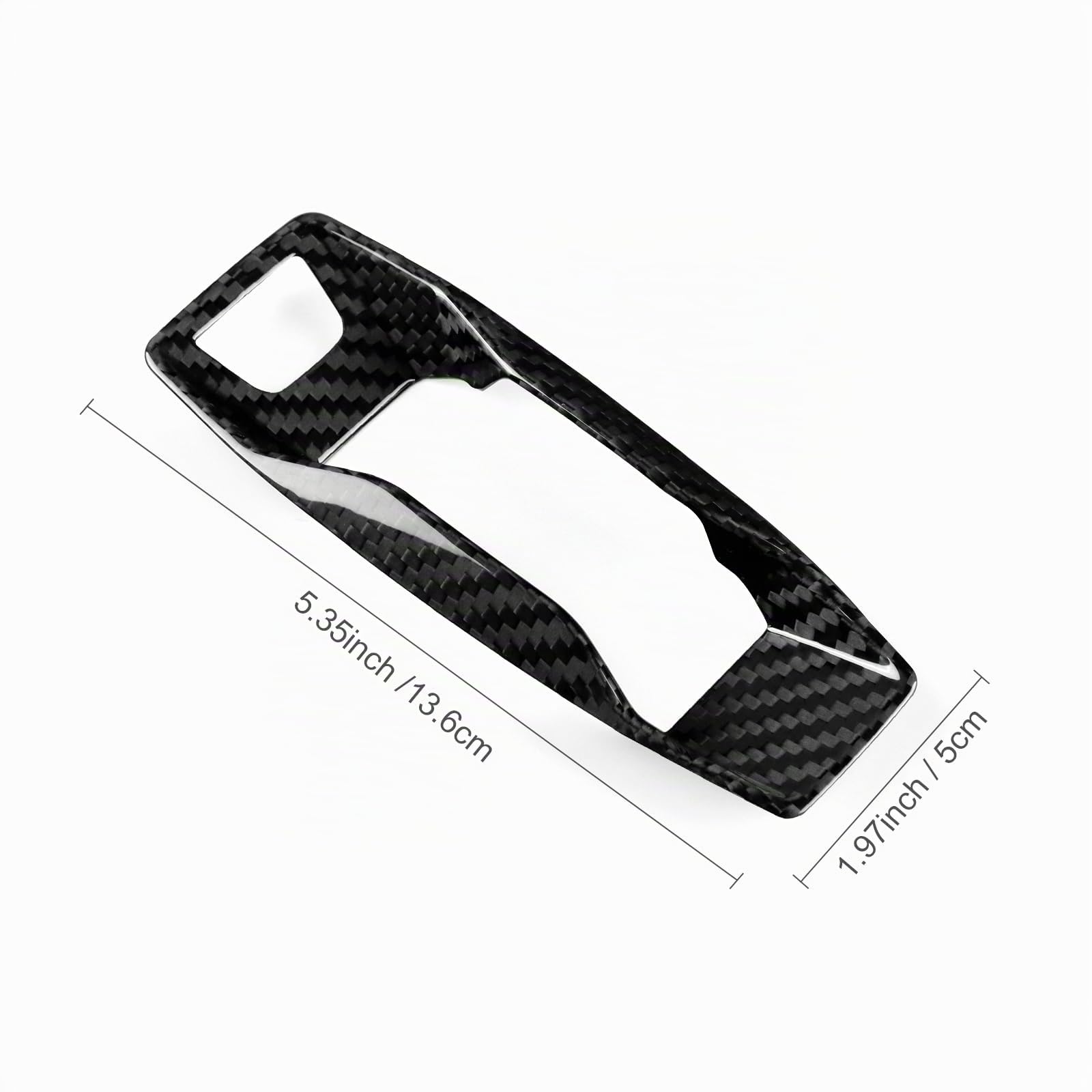 KUNGKIC Per Audi A3 A5 A6 Q5 Q6 SQ5 SQ6 RS3 Q4e-tron/Se-tron GT/RS e-tron GT Performance 2025-Up, in fibra di carbonio rigida, per console centrale, leva di comando, comandi interni, accessori per