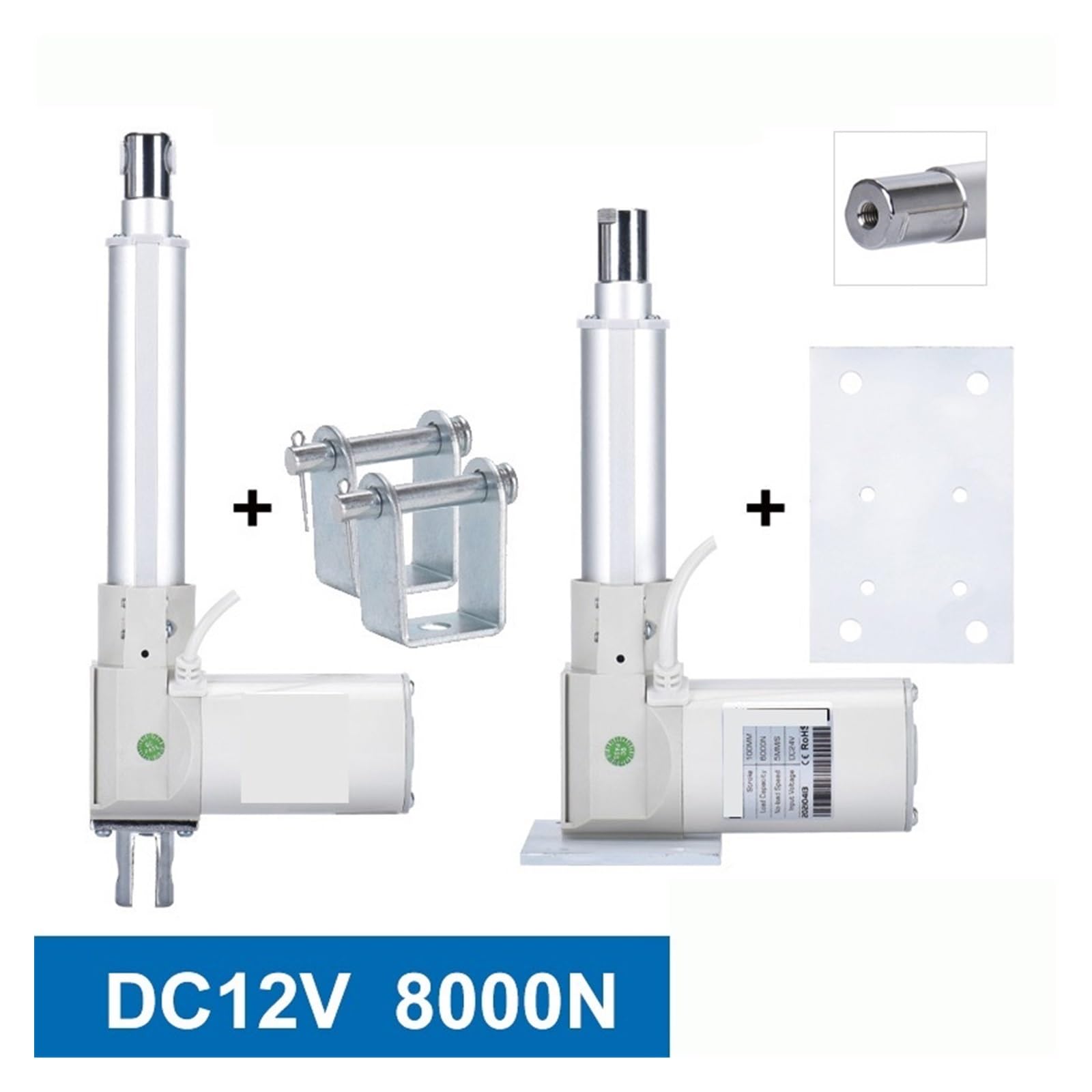 Linearantrieb, Elektrischer Linearantrieb, DC 12 V, Garagentor-Motorsteuerung, 8000 N, 600 kg Last, TV-Hubsäule, 1000 mm, 900, 650, 350 Hub(100MM Stroke,A3 Type)