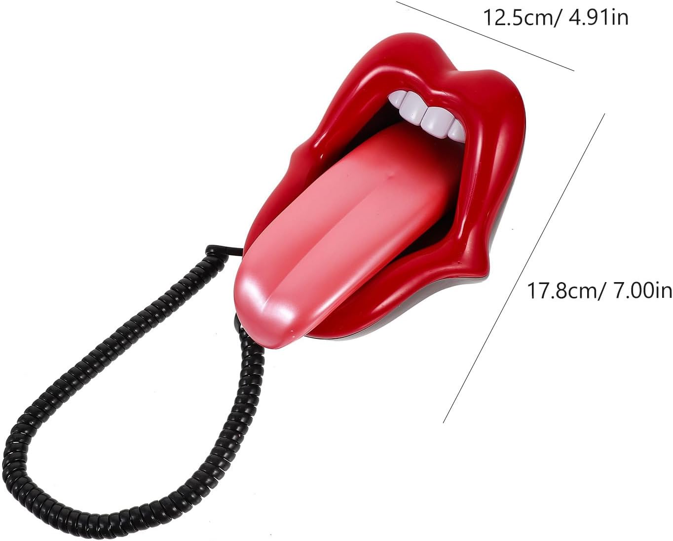 Lips Telephone Model 5056 Hard Plastic Novelty Phone for Home Hotel