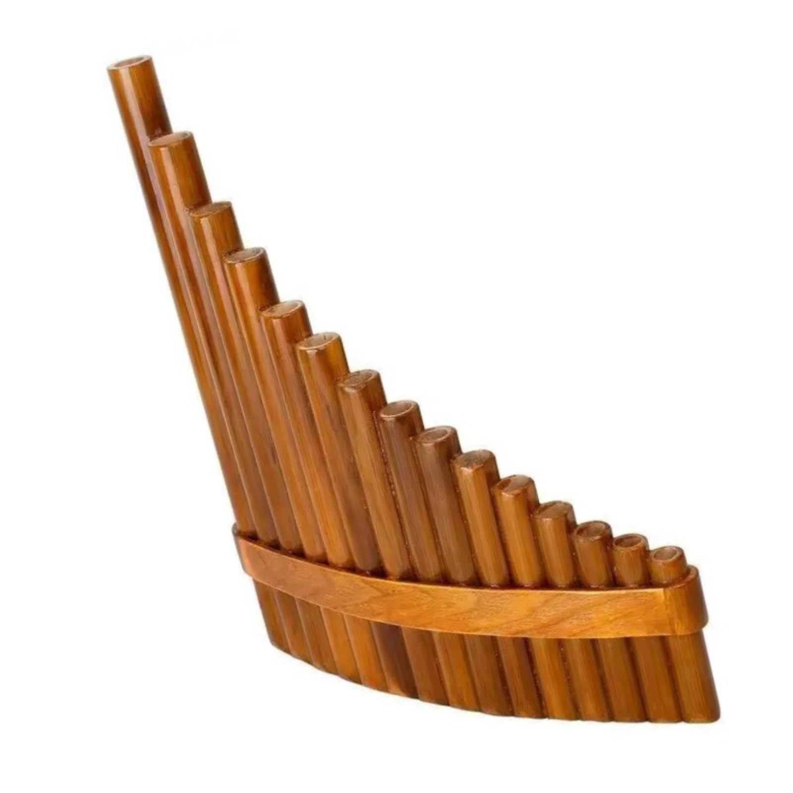 Fletnie Pana Dla Początkujących Instrument Rurowy G dur 15 W Kolorze Brązowym(Left hand)