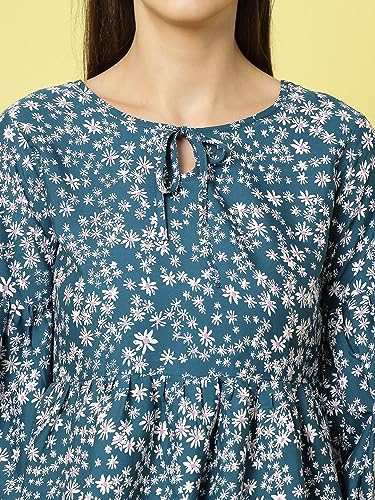 Image of OOMPH! Women's Floral Relaxed Fit Tunic Shirt