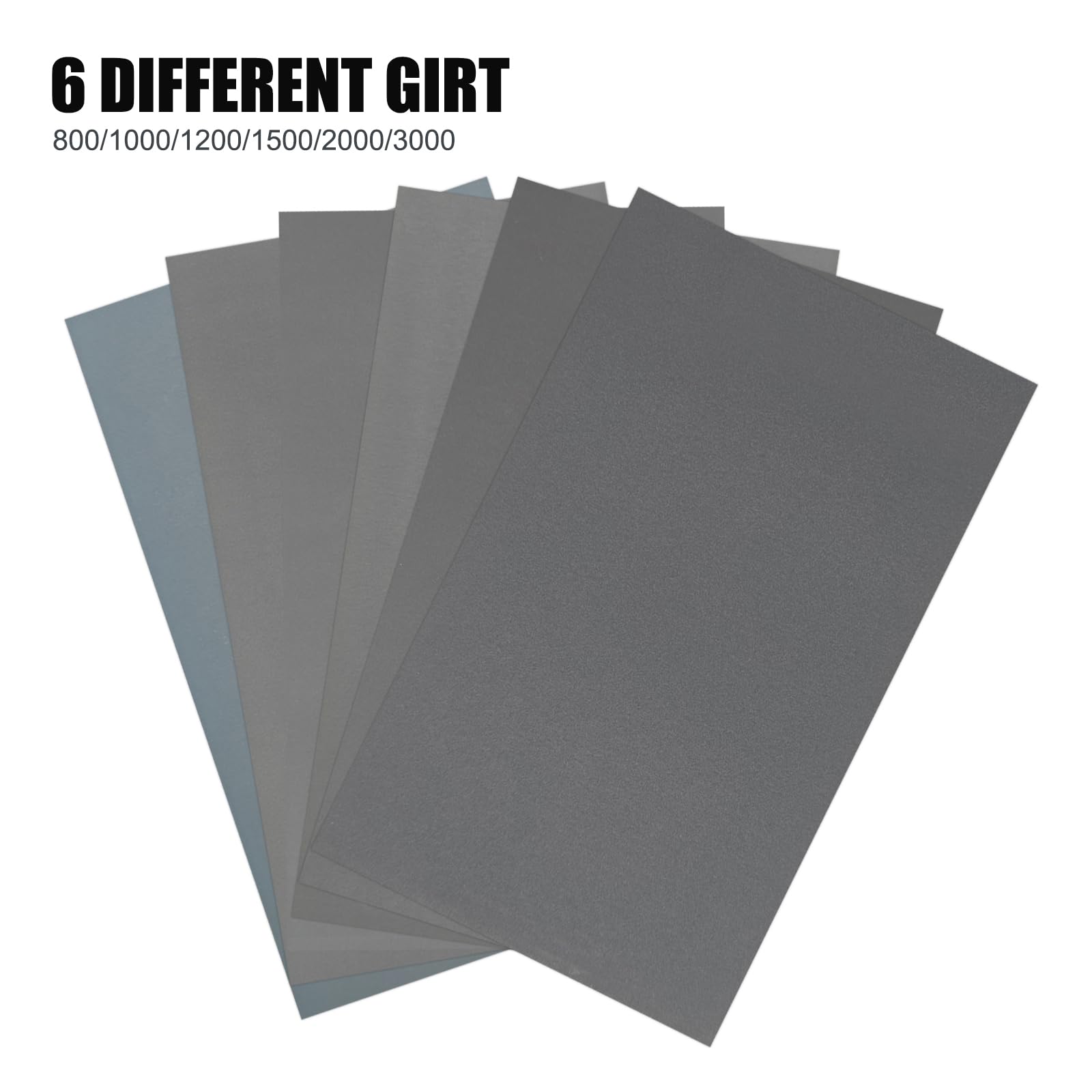 30-Pack Half Sheet Sandpaper Assortment – Wet & Dry Sanding Sheets, 5.5 X 9 Inches, 80-600 Grit For Power Sanders & Hand Blocks
