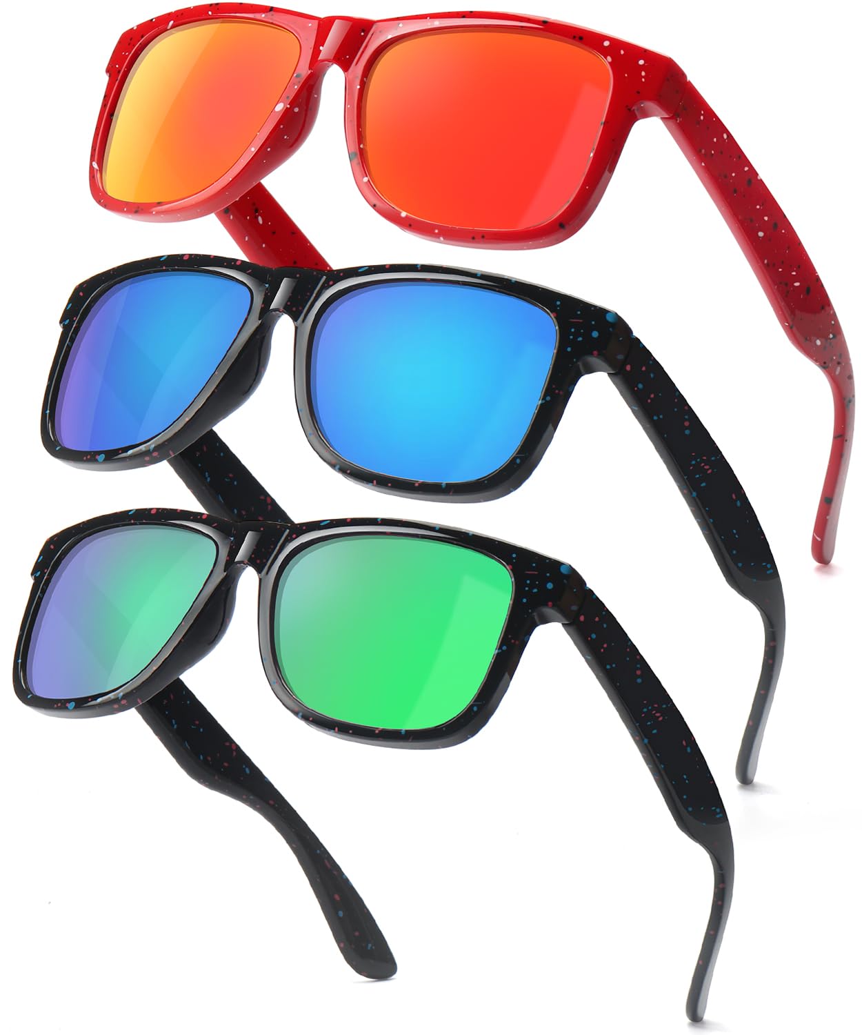 SEKKAF Kids Polarized Sunglasses Age 3-12 Toddler Shades for Boys Girls,Durable Sun Glasses with UV Protection