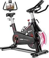 Exercise Bike, WENOKER Stationary Bike for Home/Indoor Cycling Bike, Indoor Bike with Silent Belt Drive, Heavy Flywheel and Digital Display for Home Gym Cardio Workout Training