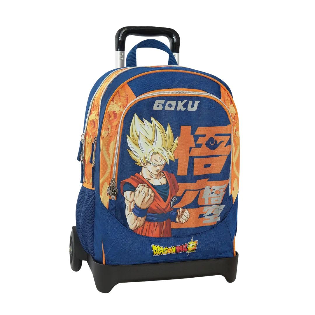 Dragonball Zaino Scuola Organizzato Trolley Staccabile DB