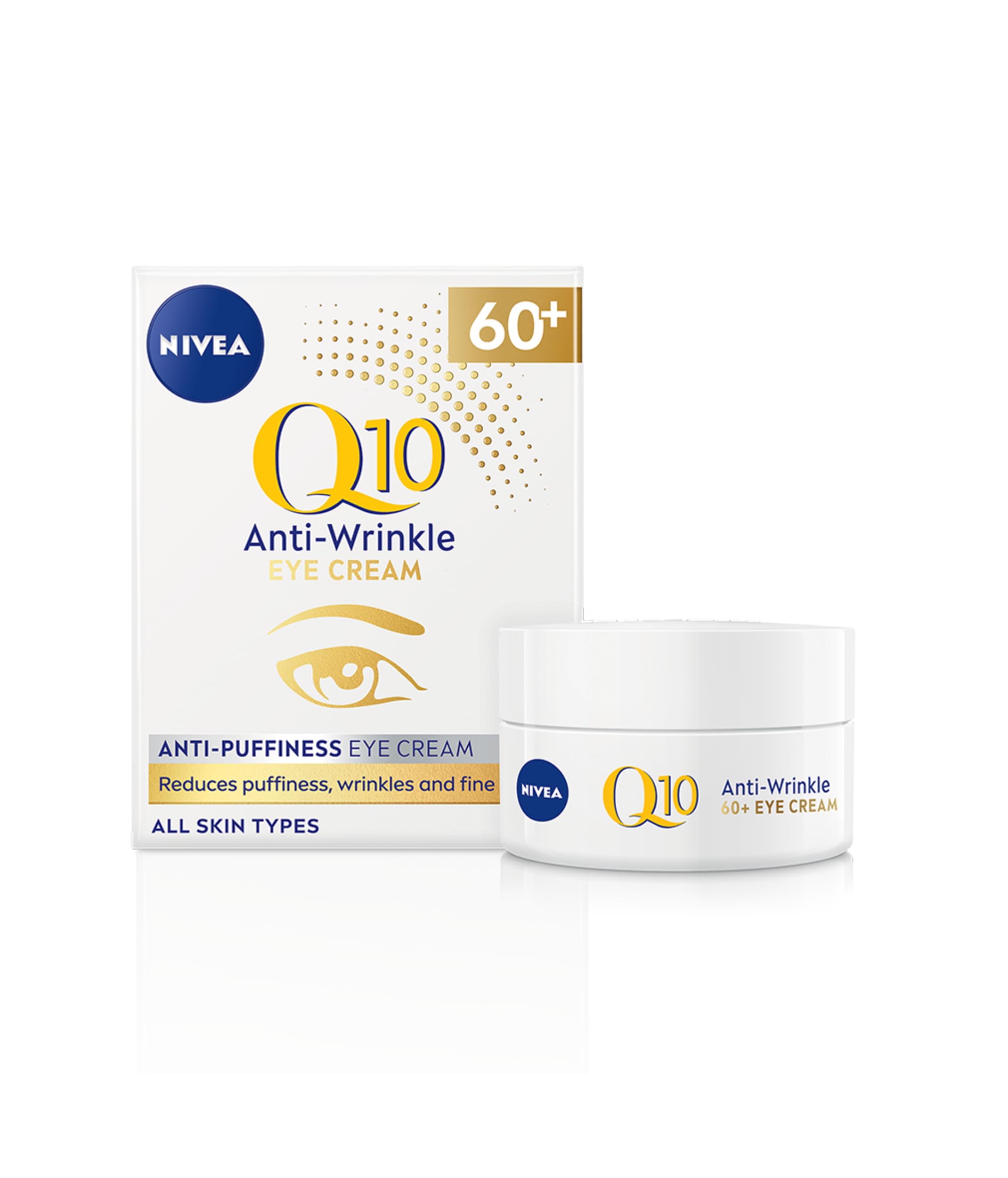 NIVEA Q10 Anti-Wrinkle Anti-Puffiness Eye Cream, 20 ml