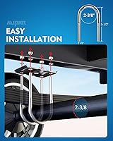 Vista 6 de Kit de pernos en U para remolque de alta resistencia para eje de remolque de 3,500 libras Ejes redondos de 2-3/8 pulgadas Perno U de 5-1/2