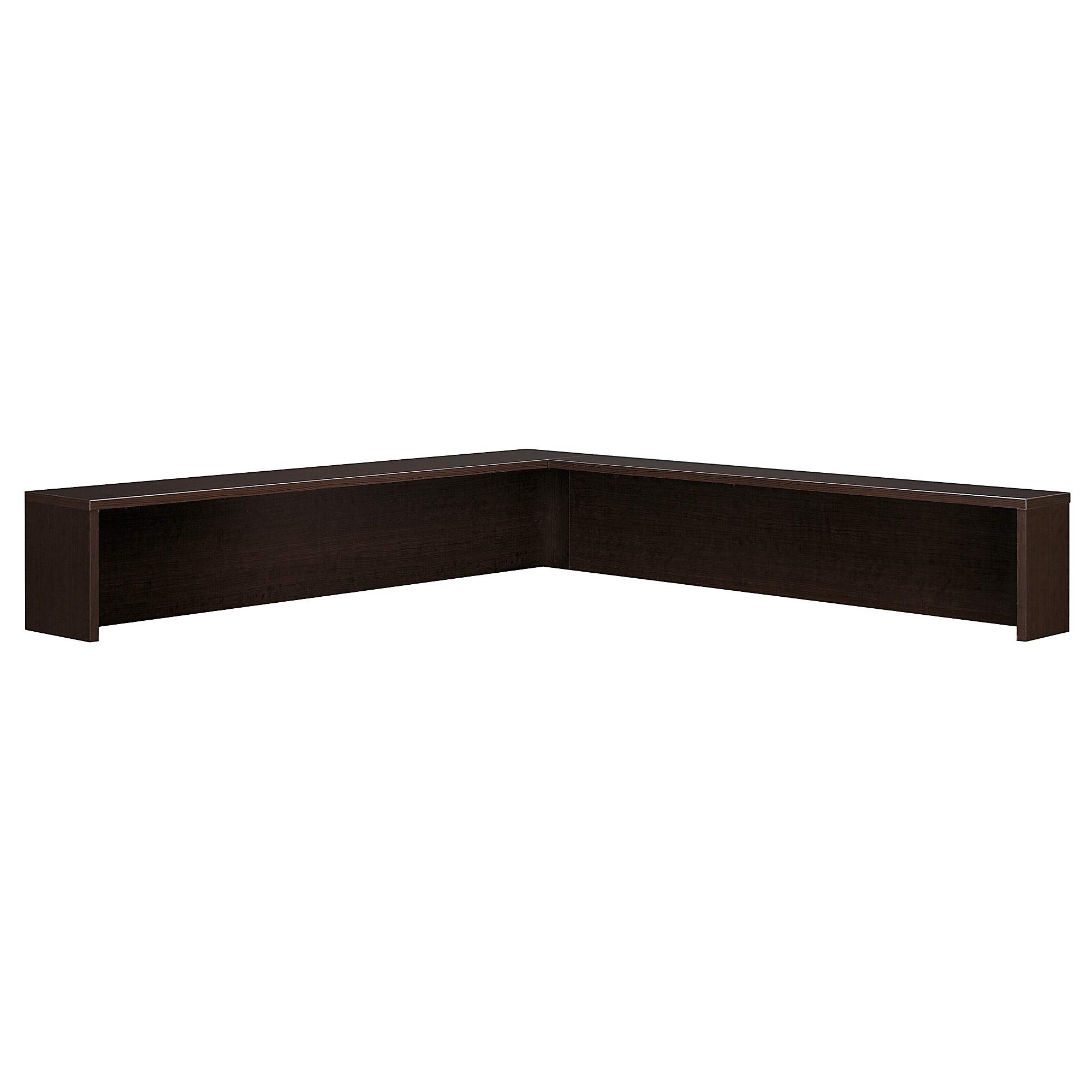 Bush Business Furniture Series C Reception L-Shelf in Mocha Cherry