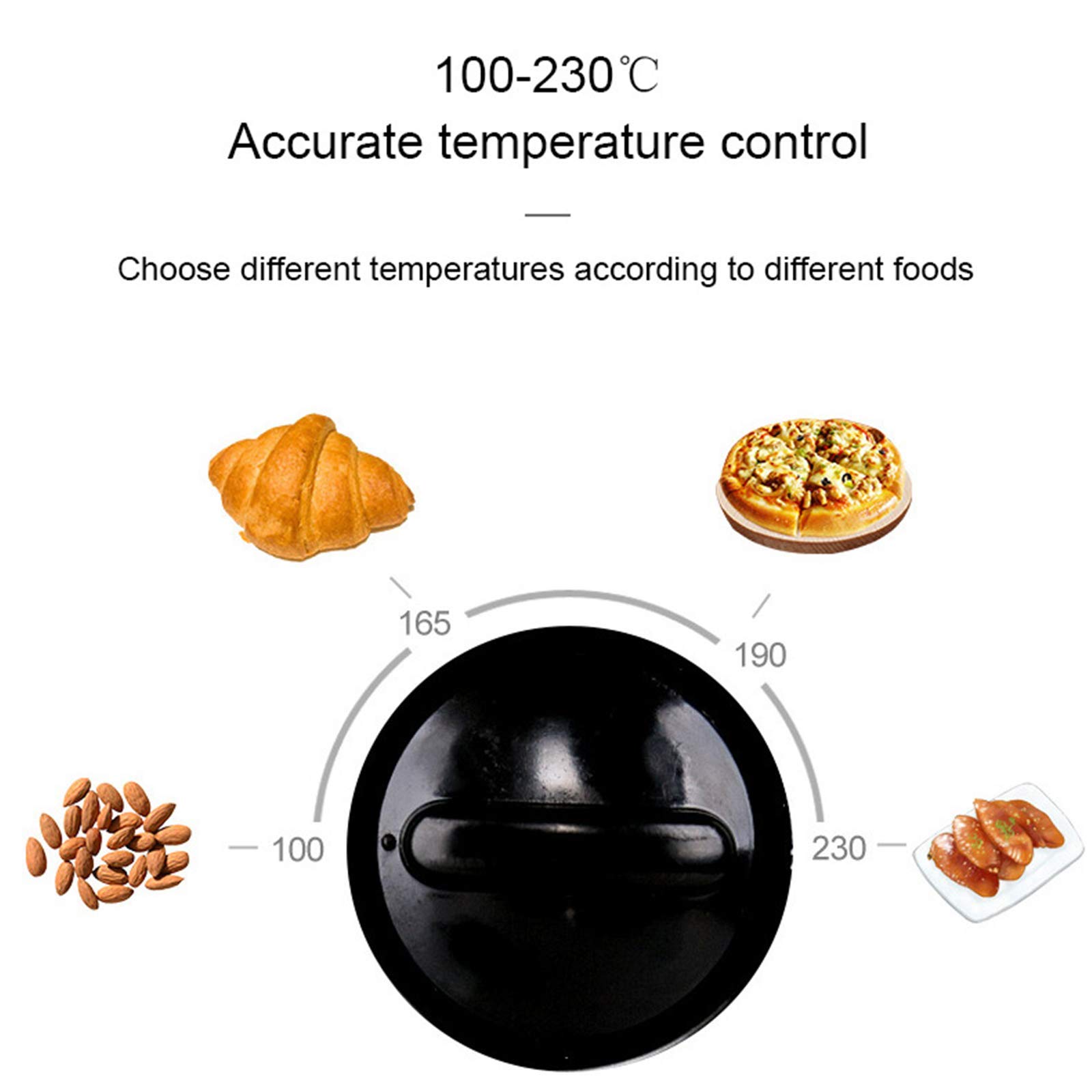 Four à Micro-Ondes en Argent Tact Four halogène à Convection de qualité supérieure Idéal pour rôtir, Cuire au Four