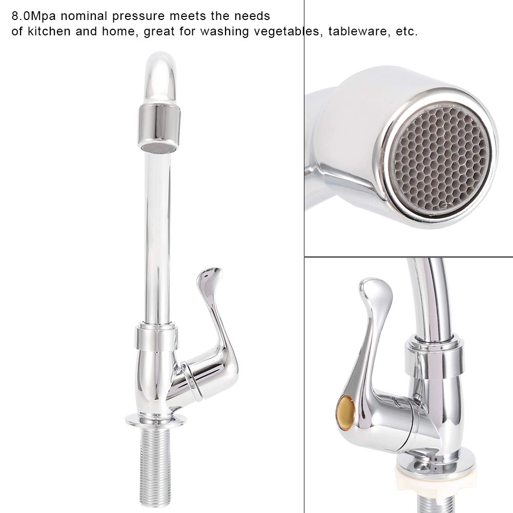 Water Faucet Household Bathroom ABS Plastic Single Type Cold Faucet Kitchen Sink Basin Water Tap Faucet — view 4
