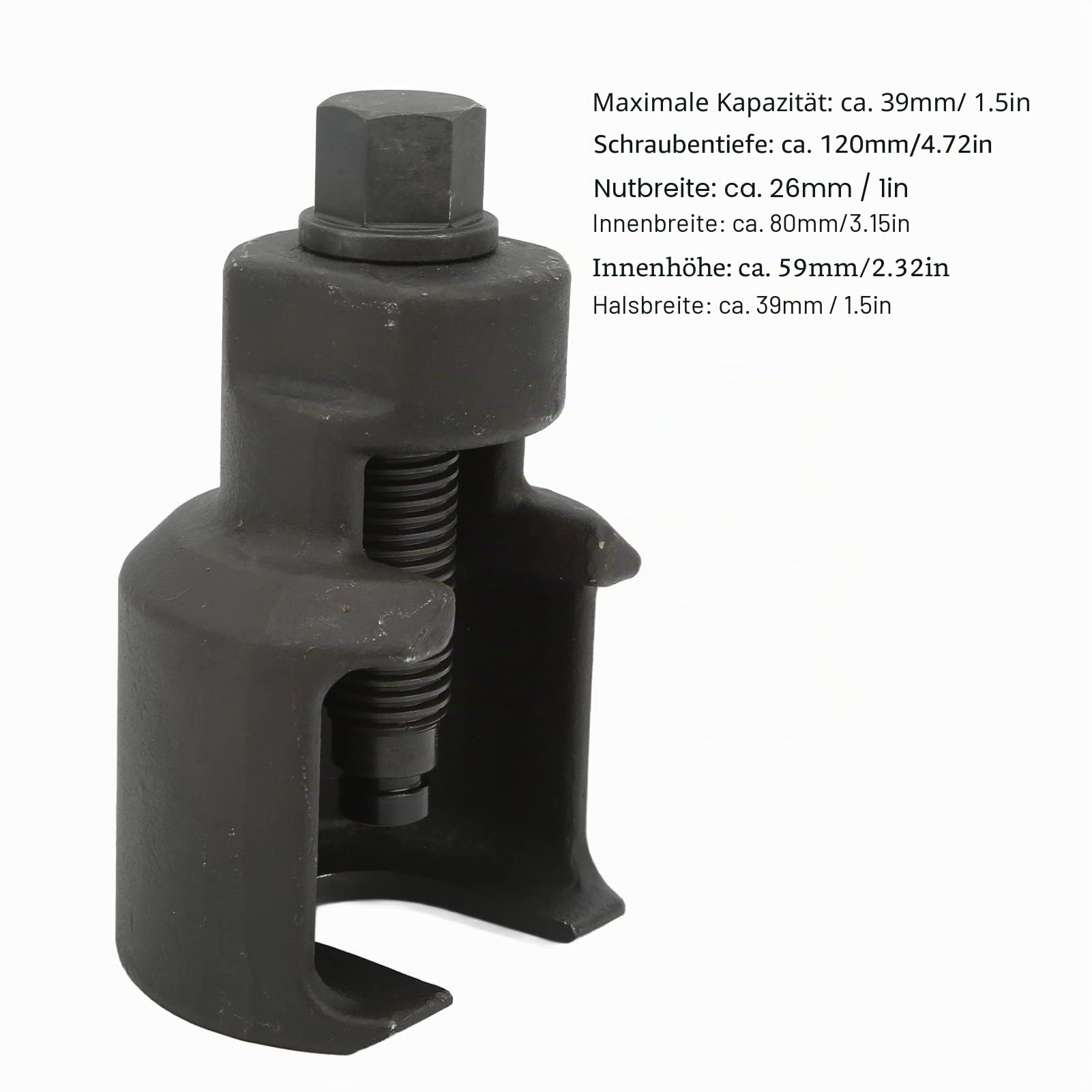 Dioche Kugelgelenkabzieher LKW, Kugelgelenk Entfernungswerkzeug, 39 mm Kapazität, Hochleistungs Extraktor Separator Abzieher, Demontagewerkzeug